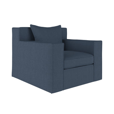 Mulberry Chair - Bluebell Box Weave Linen