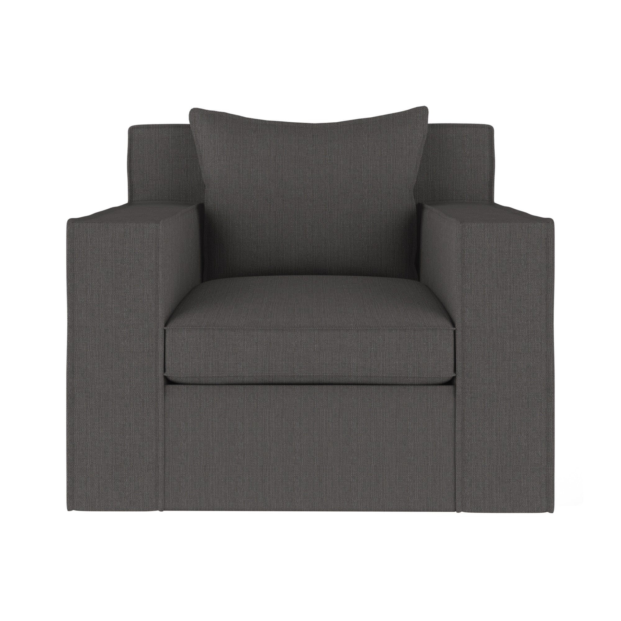 Mulberry Chair - Graphite Box Weave Linen
