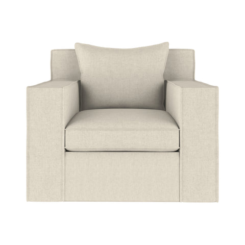 Mulberry Chair - Oyster Box Weave Linen