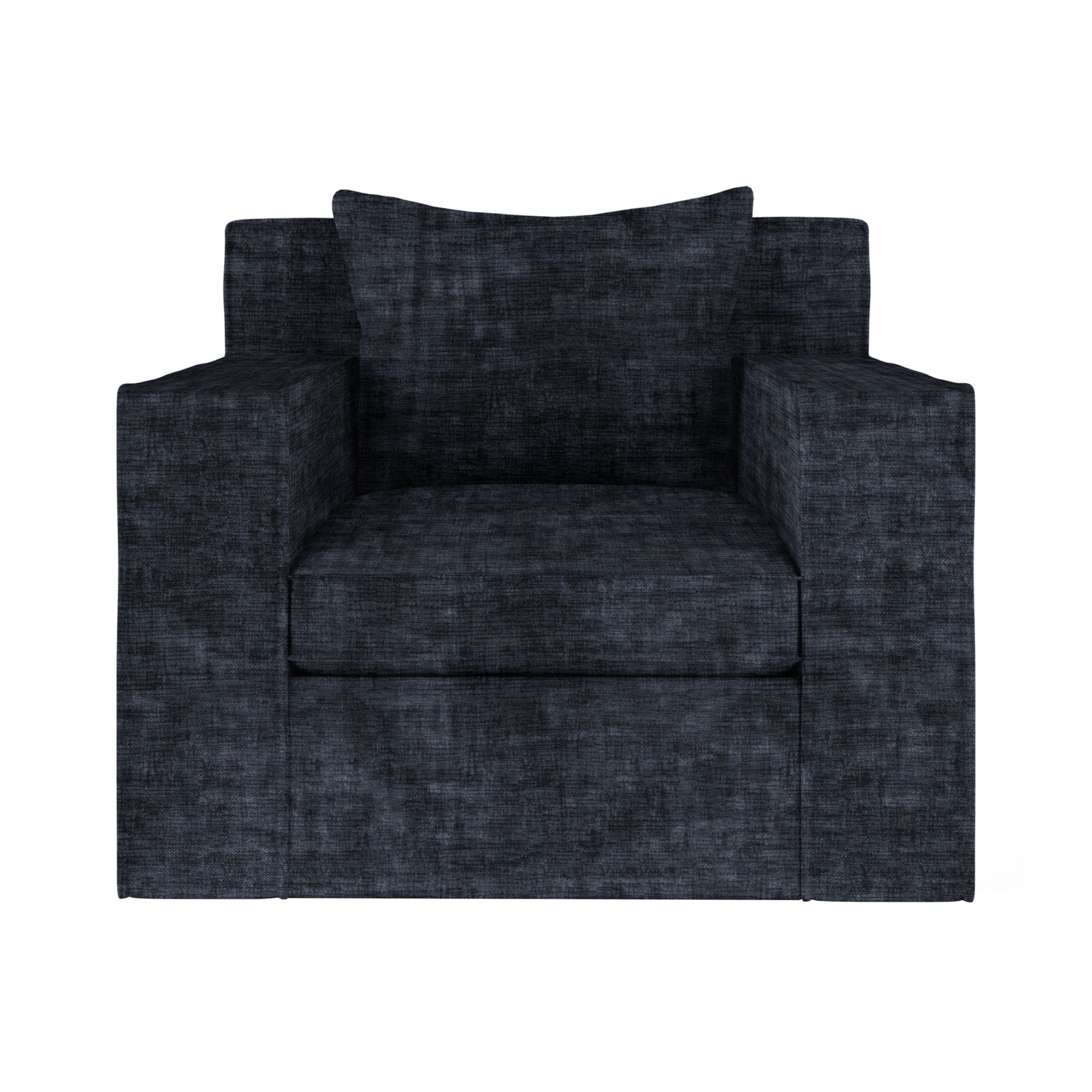 Mulberry Chair - Blue Print Crushed Velvet