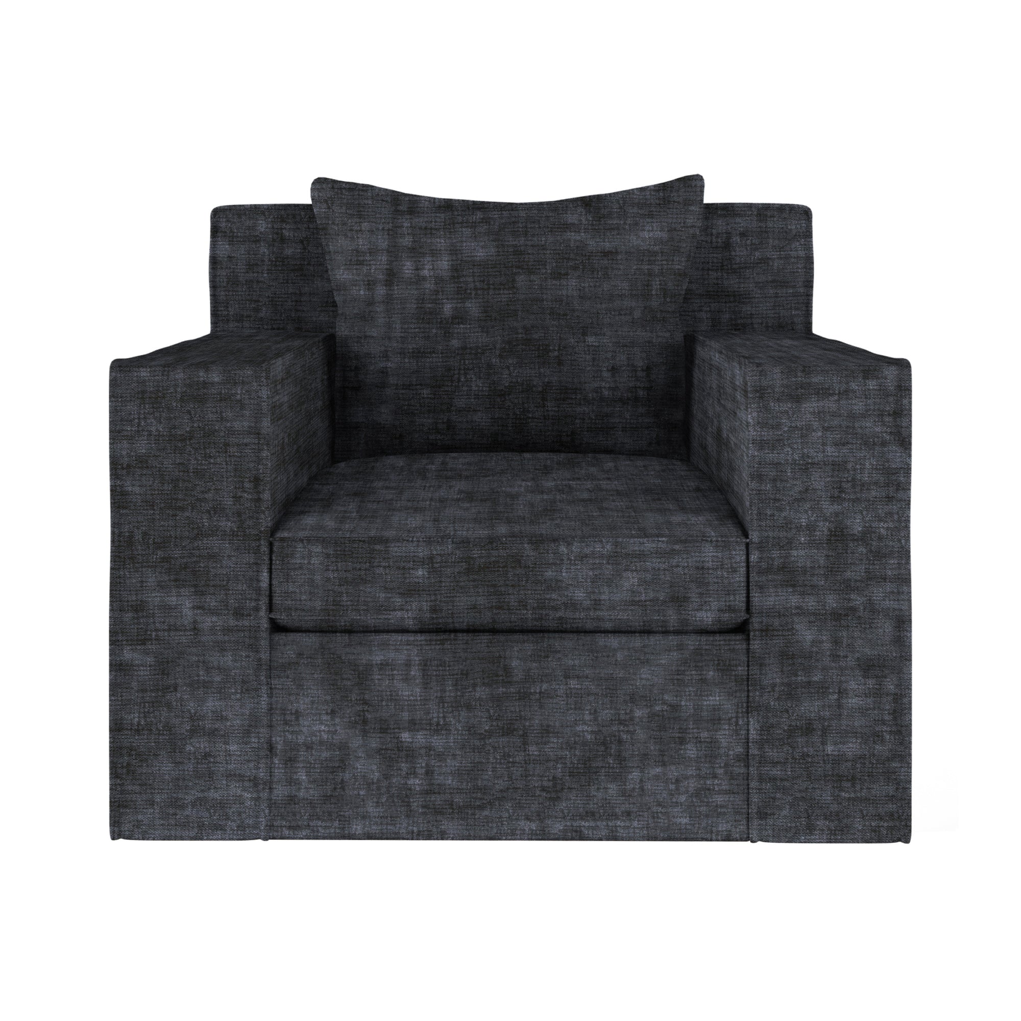 Mulberry Chair - Graphite Crushed Velvet