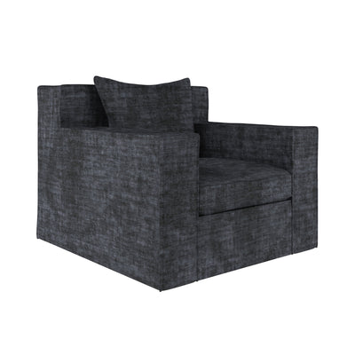 Mulberry Chair - Graphite Crushed Velvet