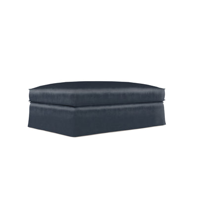 Mulberry Ottoman - Blue Print Vintage Leather