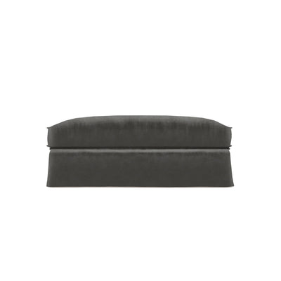 Mulberry Ottoman - Graphite Vintage Leather