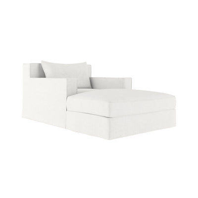 Mulberry Chaise - Blanc Box Weave Linen