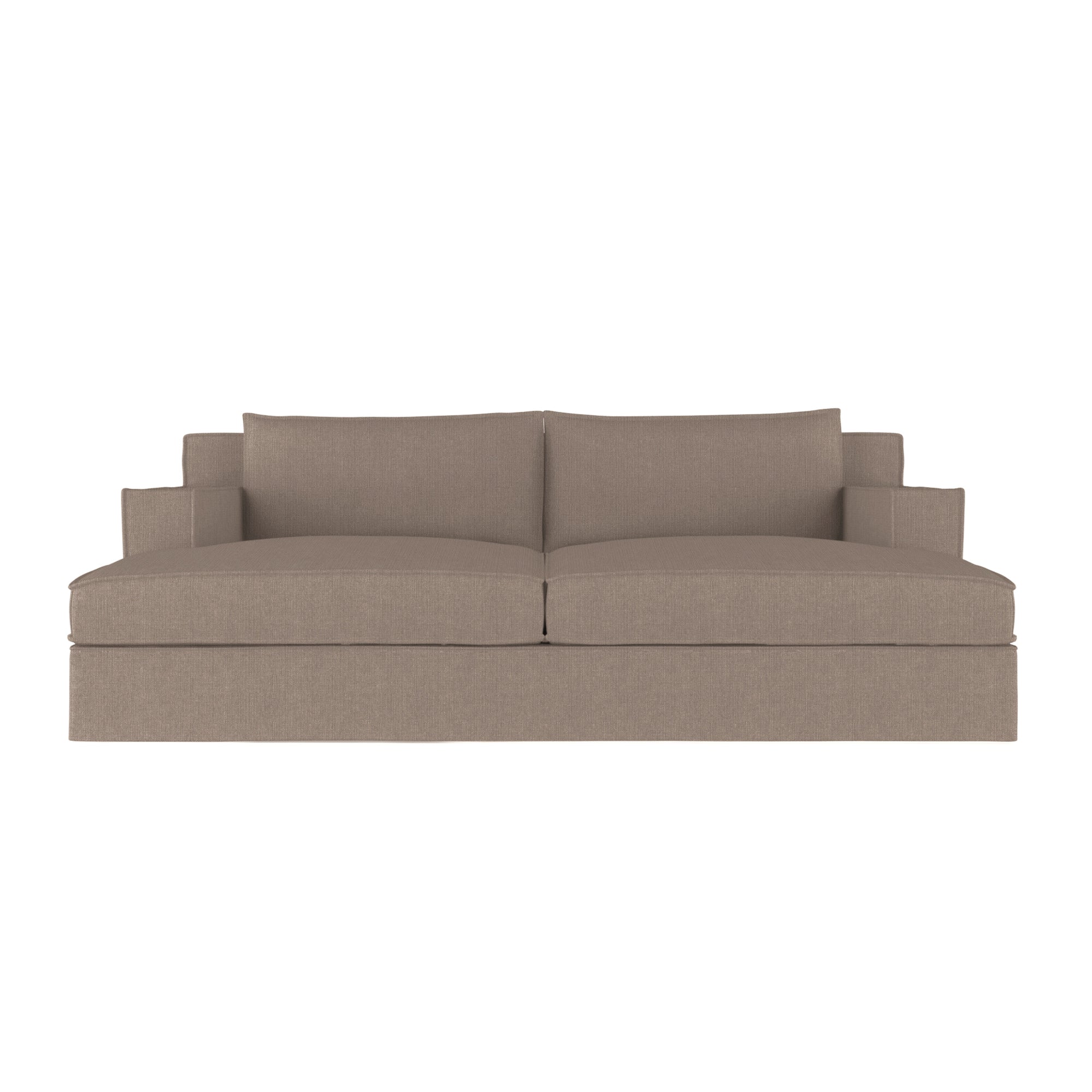 Mulberry Daybed - Pumice Box Weave Linen
