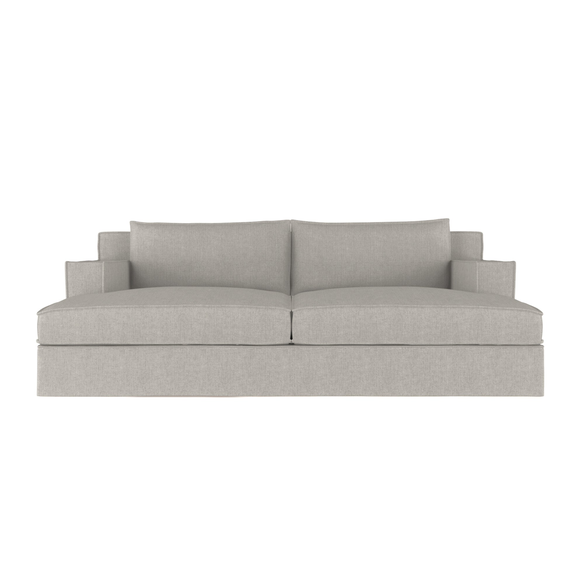 Mulberry Daybed - Silver Streak Box Weave Linen