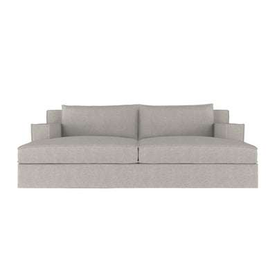 Mulberry Daybed - Silver Streak Box Weave Linen