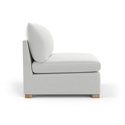 Evans Armless Chair - Blanc Box Weave Linen