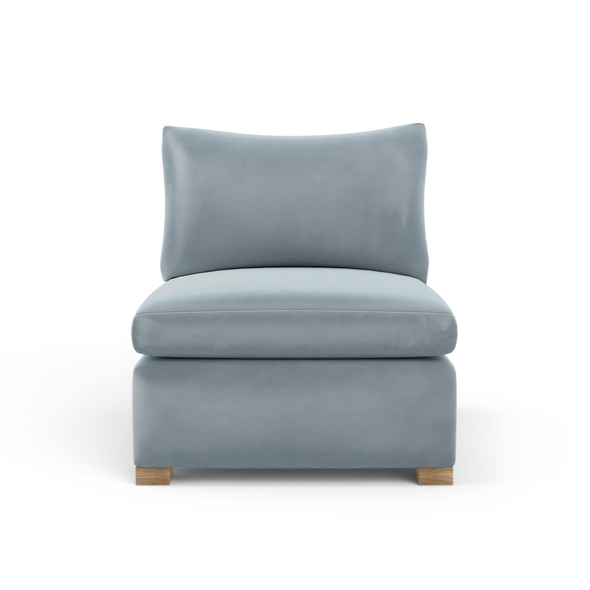 Evans Armless Chair - Haze Vintage Leather