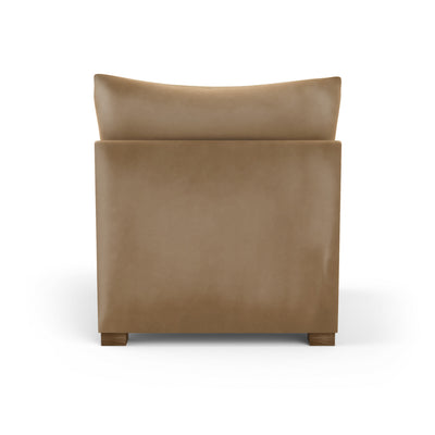 Evans Armless Chair - Marzipan Vintage Leather