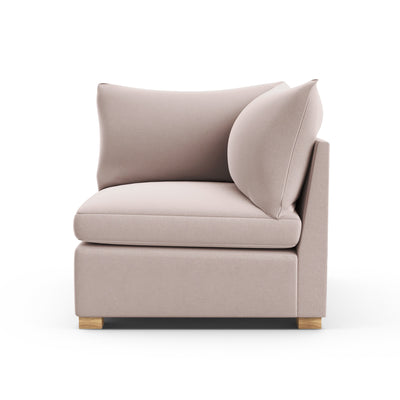 Evans Corner Chair - Blush Plush Velvet
