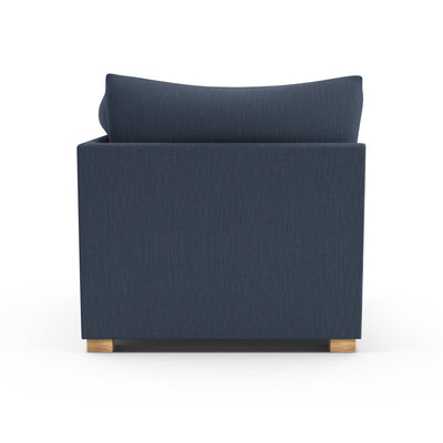 Evans Corner Chair - Bluebell Box Weave Linen