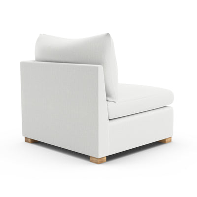 Evans Corner Chair - Blanc Box Weave Linen