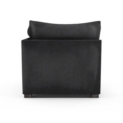 Evans Corner Chair - Black Jack Vintage Leather
