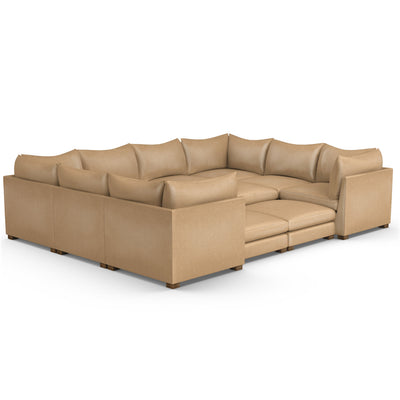 Evans 12-Piece Total-Pit Sectional - Marzipan Vintage Leather