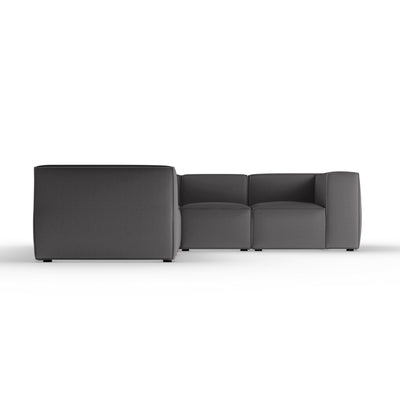 Varick 5-Piece Corner Sectional - Graphite Plush Velvet