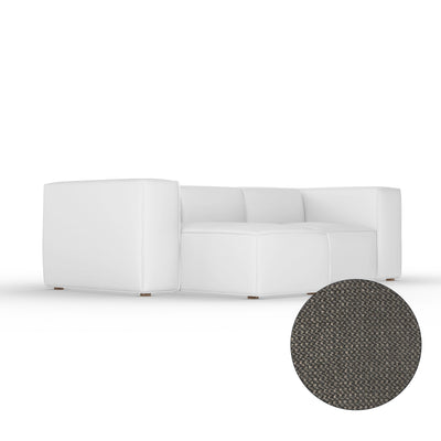 Varick Left-Chaise Sectional - Graphite Basketweave