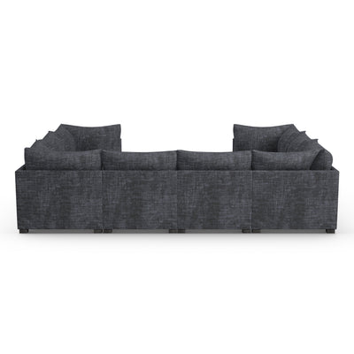 Evans 12-Piece Total-Pit Sectional - Graphite Crushed Velvet