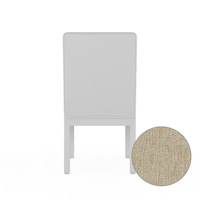 Aleksandar Dining Chair - Oyster Pebble Weave Linen