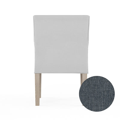 Juliet Dining Chair - Bluebell Pebble Weave Linen