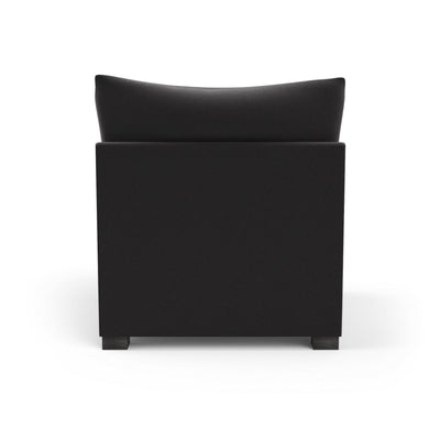 Evans Armless Chair - Graphite Plush Velvet