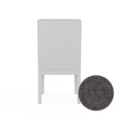 Aleksandar Dining Chair - Graphite Pebble Weave Linen