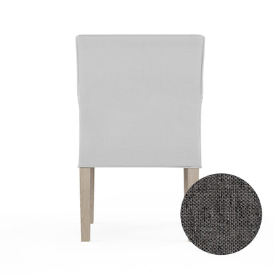 Juliet Dining Chair - Graphite Pebble Weave Linen