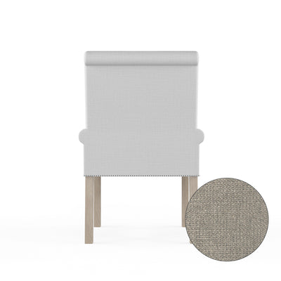 Abigail Dining Chair - Silver Streak Basketweave