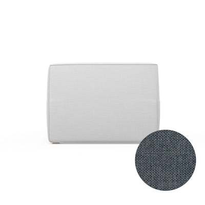 Varick Single-Arm Chaise - Bluebell Pebble Weave Linen