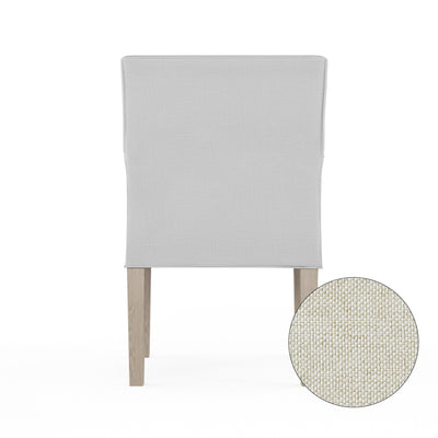 Juliet Dining Chair - Alabaster Pebble Weave Linen