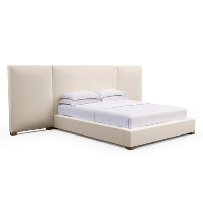 Prospect Extended Panel Bed - Oyster Plush Velvet