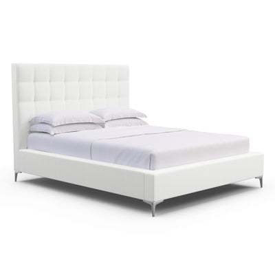 Bryant Tufted Panel Bed - Blanc Box Weave Linen