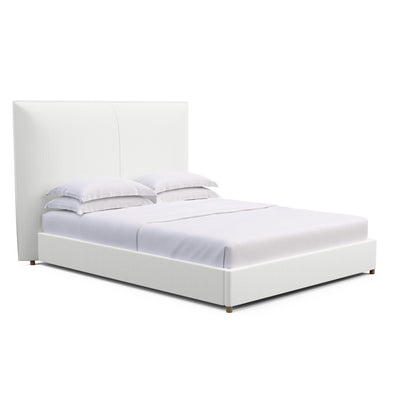 Mansfield Panel Bed - Blanc Box Weave Linen