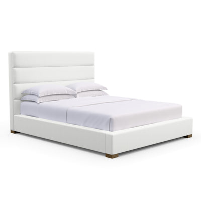 Boyd Horizontal Channel Panel Bed - Blanc Box Weave Linen