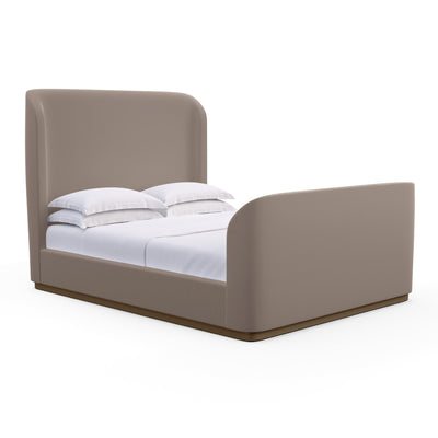Barrow Shelter Bed - Pumice Box Weave Linen