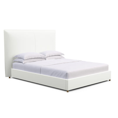 Mansfield Panel Bed - Blanc Plush Velvet