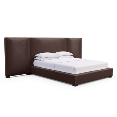 Prospect Extended Panel Bed - Chocolate Distressed Leather