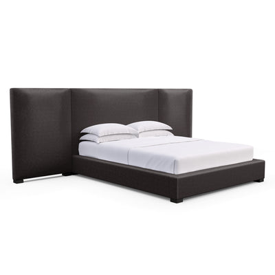 Prospect Extended Panel Bed - Graphite Vintage Leather