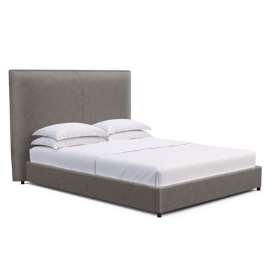 Mansfield Panel Bed - Graphite Distressed Leather