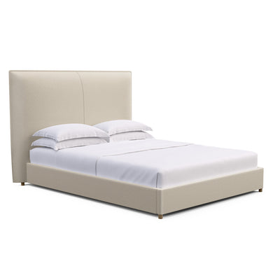 Mansfield Panel Bed - Alabaster Vintage Leather