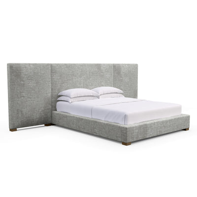 Prospect Extended Panel Bed - Silver Streak Crushed Velvet