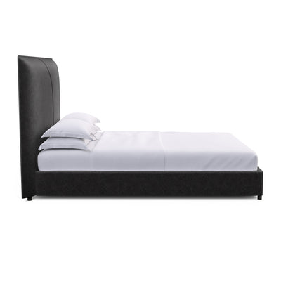 Mansfield Panel Bed - Black Jack Distressed Leather