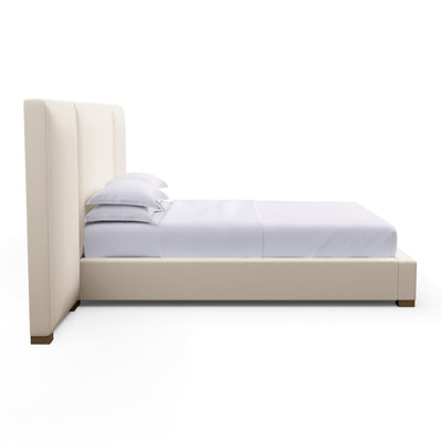 Prospect Extended Panel Bed - Oyster Plush Velvet