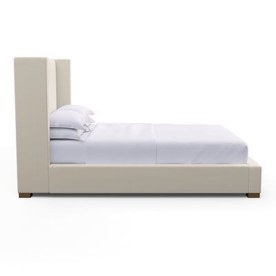 Roxborough Shelter Bed - Oyster Box Weave Linen
