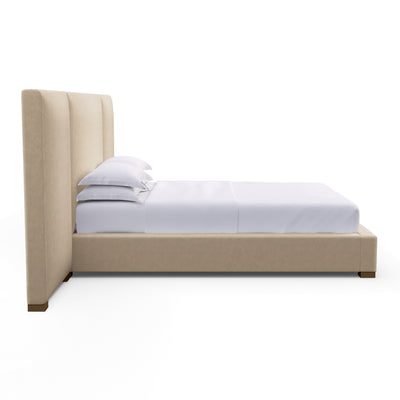 Prospect Extended Panel Bed - Oyster Vintage Leather