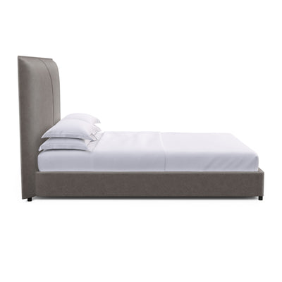 Mansfield Panel Bed - Graphite Distressed Leather