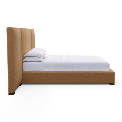 Prospect Extended Panel Bed - Cognac Distressed Leather