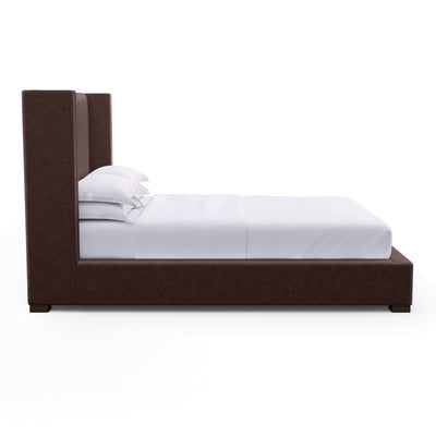 Roxborough Shelter Bed - Chocolate Distressed Leather