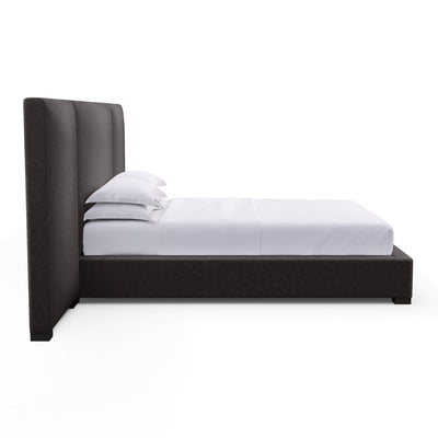 Prospect Extended Panel Bed - Graphite Vintage Leather